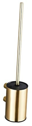 rockible Juego de Escobilla Y Soporte para Inodoro, Estropajo Y Soporte Cubierto, Herramientas de Limpieza para Baño, Dorado, Individual