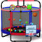 Happin 55” Upgraded Toddler Trampoline Indoor & Outdoor Playset Ages 1-6, 5FT Kids, Ultra Safe Mini Trampoline for Kids with Safety Enclosure Net, Gifts for Birthday Boys and Girls