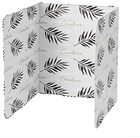 Paraspruzzi d'olio, in alluminio, pieghevole, frangivento, paraspruzzi per stufe domestiche, cucina, friggere, colore: bianco