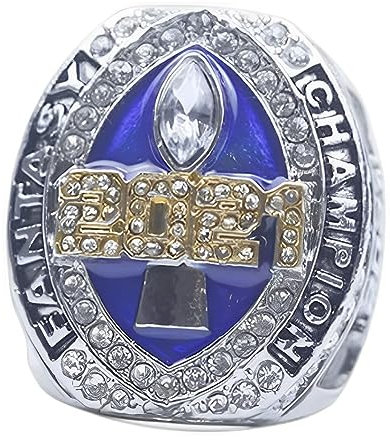 MCBEAN 2021 Fantasy Football Championship Ring FFL League Champion Ringe Rugby Fan Freund Geschenke Souvenir Büro Zimmer Vitrine Ornamente,Size12#