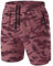 Herren Sport Shorts Kurze Hose Schnell Trocknend Sporthose Leicht mit Reißverschlusstasche(Camo Rosa,EU-XL/US-L)