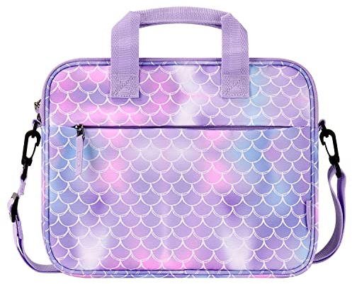 Choco Mocha 12.5 Inch Kids Tablet Bag Sleeves, Carrying Tablet Case Fit for Kids Tablet Fire HD 10 8, Fire HD Pro 10 8, iPad, Kindle