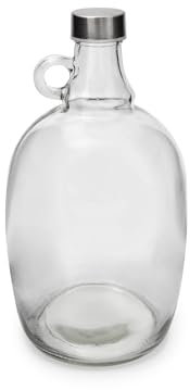 lilawelt24 2L Flasche mit Schraubverschlüss Weinballon Glasballon Weinflasche| Likörflasche |Essig-Öl Flaschen | Schnapsflasche |Karaffe