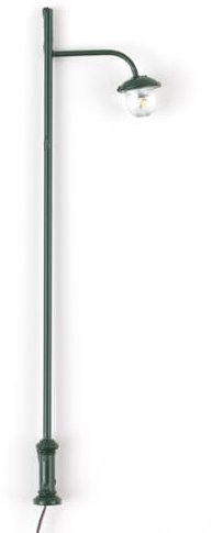 1:87 Maßstab Einzelkopf Straßenlampen 3V/12V Lampe Moos Warmweißes Licht für Miniatur-Innenhofbeleuchtung Grün/Warmweiß