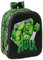 Safta HULK 3D - Mochila de Guardería 3D, Adaptable a Carro, Fácil Limpieza, Ideal para Niños de Diferentes Edades, Cómoda y Versátil, Calidad y Resistencia, 22x10x27 cm, Color Negro/verde