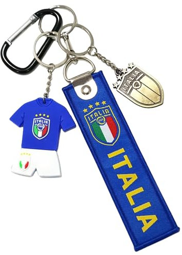 SUPTOFF Fußballtrikot-Schlüsselanhänger für Jungen, Sport-Fan, Italien-Weltmeisterschaft, Souvenirs, Fußball-Schlüsselanhänger für Partygeschenke, Belohnung, silber, M