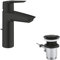 GROHE START mitigeur Lavabo, taille M, ouverture en eau mitigée, avec bonde de vidage, Matt Black, 234552432