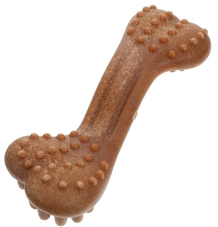 GREENADSCAPE Pet Teething Stick Puppy Teething Toy Puppy Puzzle Toys Chew Toy Plush Dog Toy Food Toys Dog Chewing Toy Food Hiding Toy Dog Interactive Toy Dog Food Dispenser Pet Toy Wood Brown