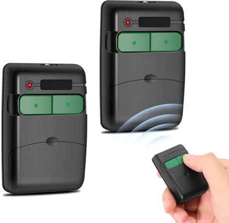433,92 MHz Mando a Distancia Compatible con CLEMSA MASTERCODE, 2 Unidades Mando a Distancia de Garaje para MV-1(MD-21), MV-12(MD-22), MV-123(MD-23), 2 unidades