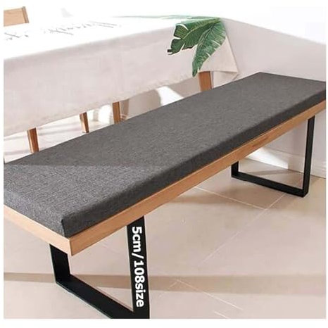 Sitzkissen für den Außenbereich, Gartenschaukel, modern, dick, für 2-Sitzer, 3-Sitzer oder 1-Sitzer-Bank, 121,9 cm, 101,6 cm, 152,4 cm, 91,4 cm, 91,4 cm, 127,7 cm, Dunkelgrau, ideal für