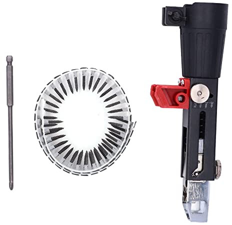 Pistola Sparachiodi Automatica, Pistola Avvitatrice per Cartongesso Pistola Avvitatrice Adattatore Automatico per Chiodi a Catena con Chiodatura Ad Alta Efficienza per