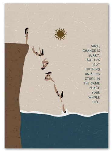 WDHBI HEKA Diving Movement Poster Diving Prints Modern Style Canvas Painting Girl Diving Movement Wall Art Home Decoration Picture 40x60cmx1 No Frame