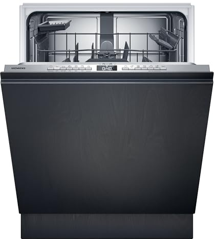 iemens iQ300 Vollintegrierter Geschirrspüler 60 cm XXL-Höhe SX63HX16AE | Made in Germany, Dreifach rackMatic, blauer Lichtpunkt am Boden als Betriebsanzeige, Home Connect-App, aquaStop Schutz