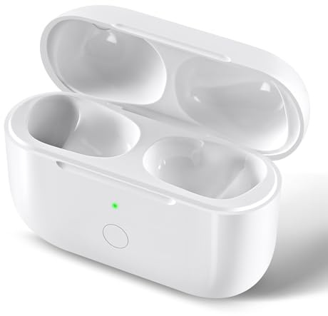 Custodia di ricarica wireless di ricambio compatibile con AirPod Pro 1a e 2a generazione, caricabatterie Air Pod Pro 1 2 con pulsante di sincronizzazione accoppiamento Bluetooth, con ricarica USB