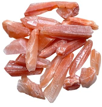 Steinfixx Korallencalcit Rohsteine 300gr. (2–5 cm) – Natur Edelstein aus Mexiko – Korallencalcit Heilstein, Wasserstein und Dekosteine für Brunnen, Meditation, Mineralien Sammlung