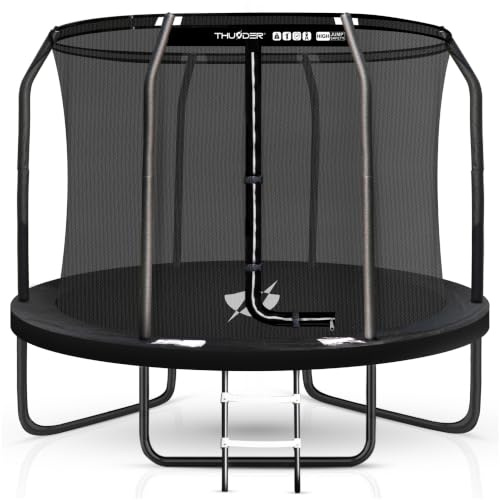 THUNDER Gartentrampolin mit Innennetz, wetterfest, 10 FT, 305 cm