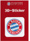 FC Bayern München 3D Wandaufkleber Logo bunt, Wandmontage, Wohnzimmer