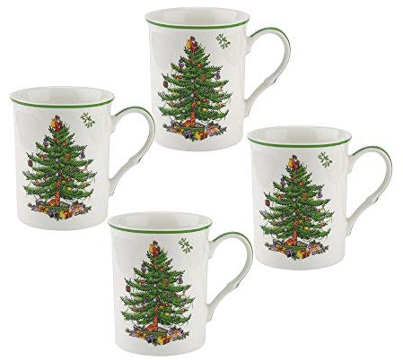 Christmas Tree Set of 4 Mugs