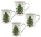 Christmas Tree Set of 4 Mugs