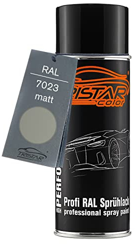 RAL 7023 Betongrau matt Lack Spraydose - Sprühdose 400 ml, schnelltrocknend | Sprühdose 400 ml, schnelltrocknend