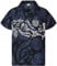 King Kameha Funky Chemise-Hawaienne, Manche-Courte, Maori-Chest, Noir, XXL