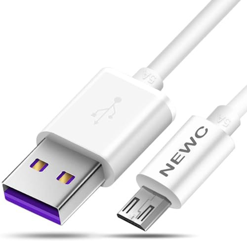 NEW'C Lot de 2 Câble Micro USB [1m] à USB 3.0 5A, Charge/Synchro Rapide - Câble USB Micro USB pour Samsung S7/S6, Sony, Téléphones Android etc