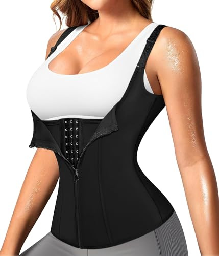 Junlan Femme Gaine Amincissante Ventre Plat – Corset Minceur Waist Trainer en Latex, Ceinture Serre Taille Invisible pour Sport, Fitness & Post-Partum, Body Sculptant Gainant