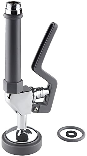 YooGyy Commercial Sink Sprayer Replacement, Commercial Sink Pre Rinse Faucet Spray with Handle Grip Assembly,1.28 GPM High Pressured Dish Sprayer for Replacement Kit,Grey