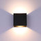 Glighone LED Wandleuchte innen, 10W Wandbeleuchtung Up Down, 3 Helligkeit Dimmbar, LED Wandlampe Modern für Wohnzimmer, Schlafzimmer, Flur, Balkon, Treppe- Schwarz Warmweiß