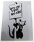 Banksy Ratte Schablone Get Aus Während Sie Können/Anpassen Und Farbe Wände, Böden, Stoffe, Möbel - Wiederverwendbar Plastik Schablone - Large/ 25x54cm