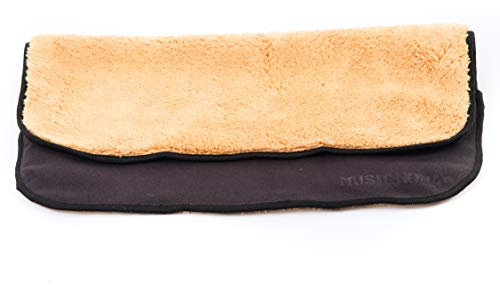 MUSICNOMAD MN241 2`n 1 Beyond Plush Cloth - Ultra Plush Chiffon de nettoyage et d'entretien en microfibres pour le corps et le manche de la guitare et de la guitare basse