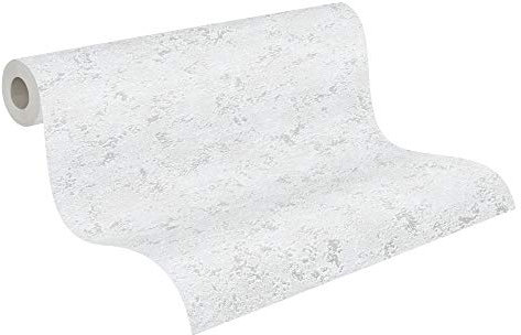 A.S. Création Greyvolution 37753 3777-53 Papier peint intissé aspect béton Gris clair 10,05 x 0,53 m