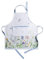 Maison d' Hermine Stoffschürze, 100% Baumwolle, 1 Stück, verstellbarer Nackenriemen, Clothapron mit Mitteltasche und langen Bändern für Damen, Herren, Fleurs De Mai – Frühling/Sommer (70 cm x 85 cm)