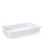 CABLEPELADO Bandeja para hostelería | Bandeja para frigorífico | Polipropileno | Apta para lavavajillas | Medidas 48.5 cm Largo x 33,5 cm Ancho x 8 cm Alto | Capacidad 9 litros | Blanco