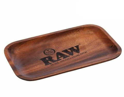 Raw Bandeja de madera de acacia resistente al agua