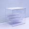 Joody Vitrine Acryl Vitrine Transparent, Vitrine für Figur, Amiibo, Objekt Manga, Acryl-Vitrine, Wohnzimmer, mit Tür und Ständer, Aufbewahrungsbox für Schaufenster, Büro, Ausstellung
