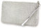 Pochette argentata strass elegante con polsiera da cerimonia piccola borsa donna gioiello clutch glitter borsetta a mano per feste party brillantini silver argento da sera ragazza