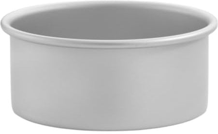 Chabrias Ltd Professional Cake Pan Silver Aluminium Fix Base British Baking Round Deep Cake Tins (6 Inch)