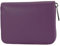 modamoda de P04 Portefeuille pour femme, en cuir véritable, court, style italien, lilas, Small