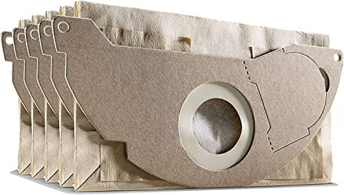 Utiz 5x Paper Filter Bags For Karcher Wet and Dry Vacuum Cleaners WD 2 MV 2 WD 2.200 to WD 2.550 Vacuum Hoover Cleaner Alt. 6.904-332.0 69043220
