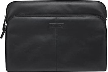 dbramante1928 - Skagen Pro+ Laptophülle - Kompatibel für MacBook Pro Laptop Air 13 - Laptop-Hülle - Sleeve Laptop Tasche - Außentasche & Reißverschluss - Hochwertigem Leder - Black 2nd