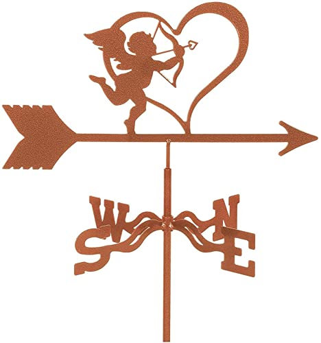 TAISK Dekorative Windfahne, Wetterfahne, Gartenmontage, Hofpfahl, Dekorationen, Edelstahl-Wetterfahne, Bauernhof, langlebige Szene, Windrichtungsanzeige, professionelles Messwerkzeug (Hubschrauber)