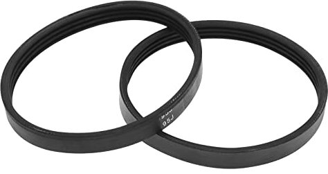 SG Store Cinghia di trasmissione 4PJ240 compatibile con Mac Allister 900 W MSBS900 Levigatrice a nastro di ricambio in gomma cintura chiusa 9,36 mm larghezza 240 mm circonferenza nera