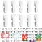 Fulmoon 10 Pcs Pegboard Accessories Clips Pegboard Clips Metal Attachment for Crafts Living Room Kitchen Bathroom Office Wall Organize Storage (White)