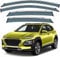 BRADOC 4 Stück Autofenster Windabweiser für Hyundai Kona OS 2018-2022, Autofenster Vorn Und Hinten Regenschutz Seitenfenster Luftabweiser