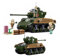 Tarcury Battle Brick WW2 M4A3 Mittlerer Panzer - 2in1 Armee Set Bausteine (715 STK) mit 3 Spielzeugsoldaten - Ideales Militärspielzeug für Kinder & Erwachsene