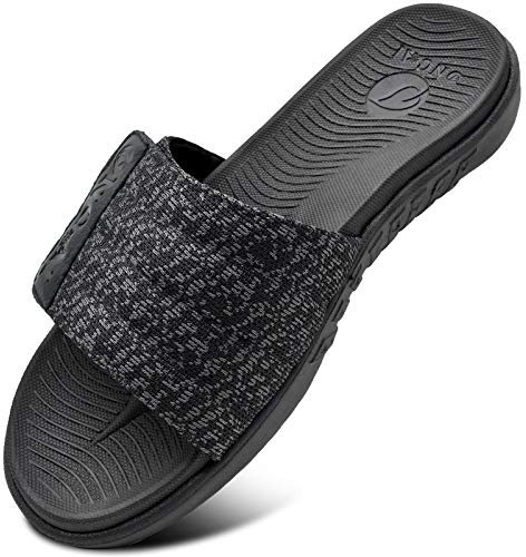 ONCAI Mens Slide Sandals Black Size 6.5