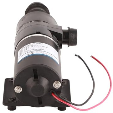 aqxreight Macerator, pompa per rifiuti, barca marina, yacht, 12 V CC, autoadescante, nero