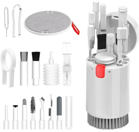 20 in 1 Tastatur Reinigungsset mit Bürste, Keyboard Cleaning Kit, Handy Reinigungsgerät, Phone Cleaning Kit - Effektives Reinigungsset für Ihre Elektronikgeräte