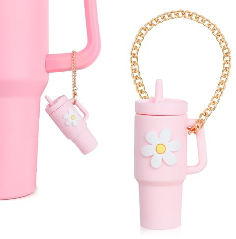 Charms for Stanley Cup with Handle, Charms Accessories for Stanley Tumbler, Charms for Key Purse Handbags Backpacks, Pink, S